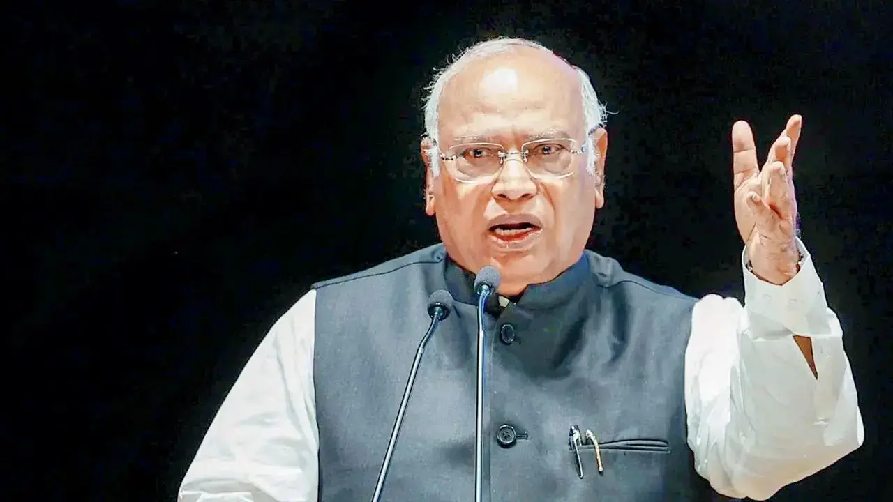 Congress Kharge slams Pradhan over remarks on NEET protests, demands resignation Congress president Mallikarjun Kharge. PICS/PTI